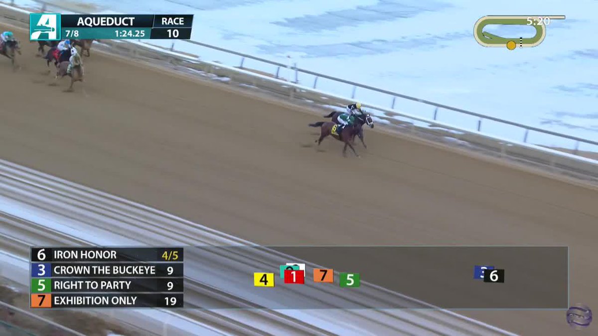 Iron Honor wins the Gotham Stakes worth 50 points on the Road to the Kentucky Derby! 🌹