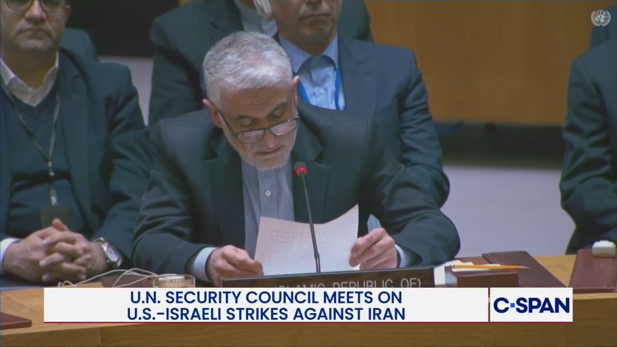 Iranian Ambassador Condemns Attacks by U.S. & Israel at UN Security Council Meeting