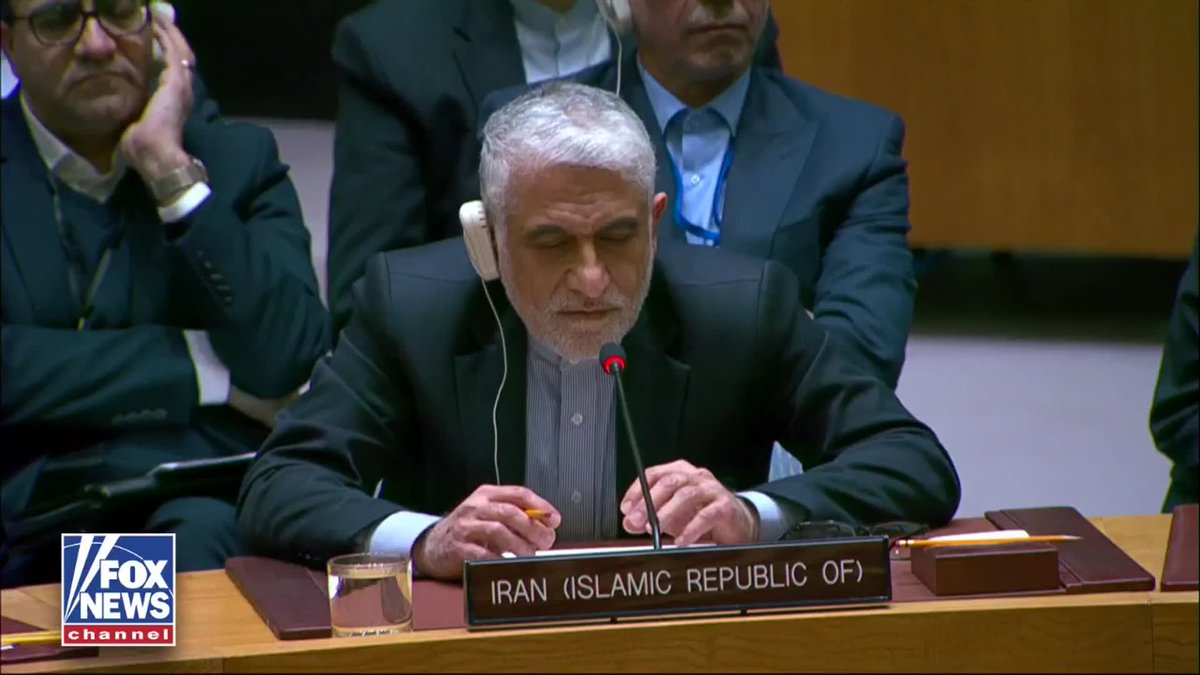 IRAN'S REP TO THE UN: “I have one word only: I advise to the representative of the United States to be polite. It will be better for yourself and the country you represent.” MIKE WALTZ: “I'm not going to dignify this with another response, especially, as this representative sits here, in this body, representing a regime that has killed tens of thousands of its own people and imprisoned many more simply for wanting freedom from your tyranny."