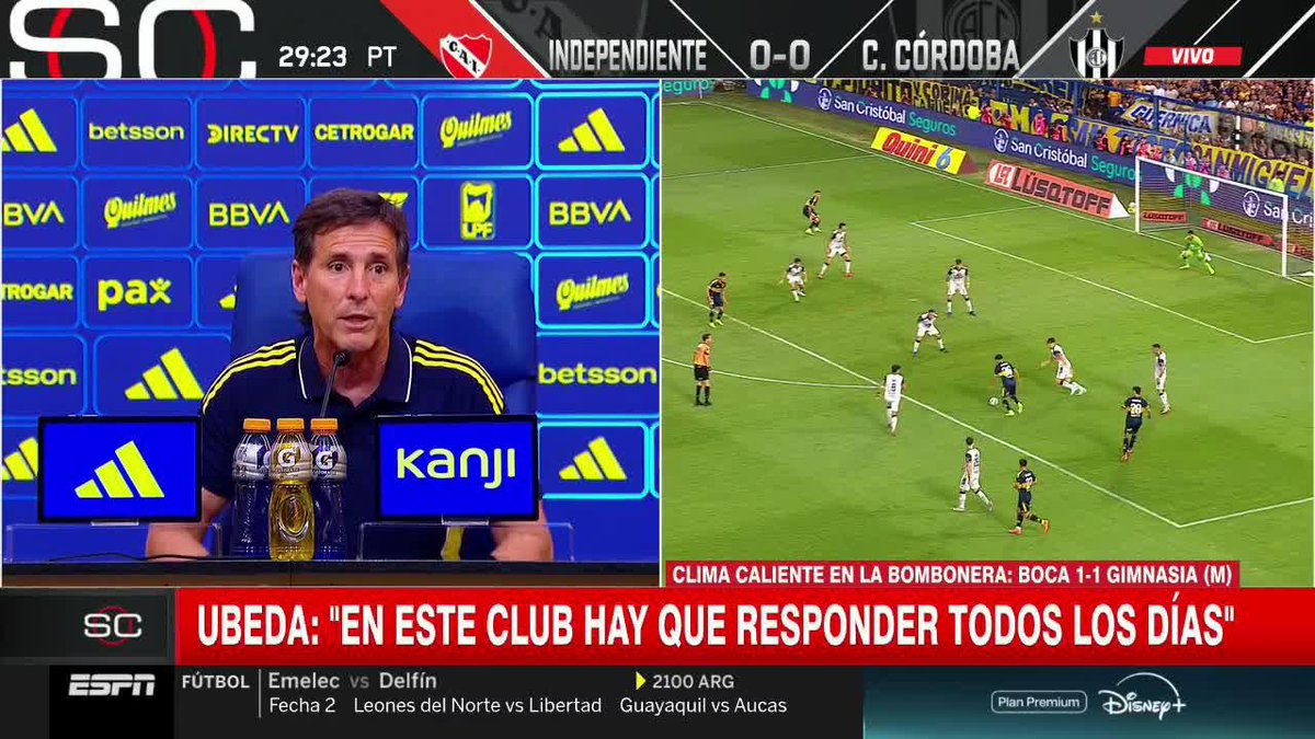 "NO FUE OFFSIDE, LA ACABO DE VER" ¡Atención al punto de vista de Ubeda sobre la jugada del gol anulado a Bareiro! 📺 #SportsCenter | #DisneyPlus Plan Premium