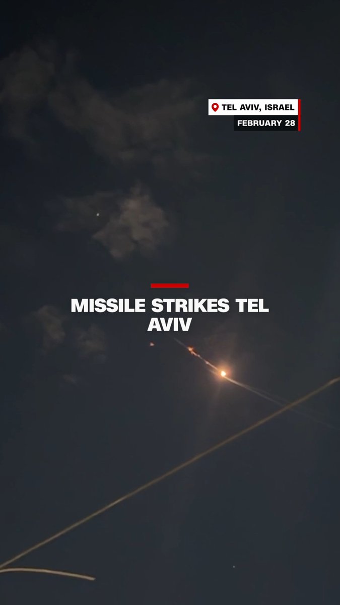 CNN captured the moment that a missile hit Tel Aviv on Saturday night. Follow live updates: