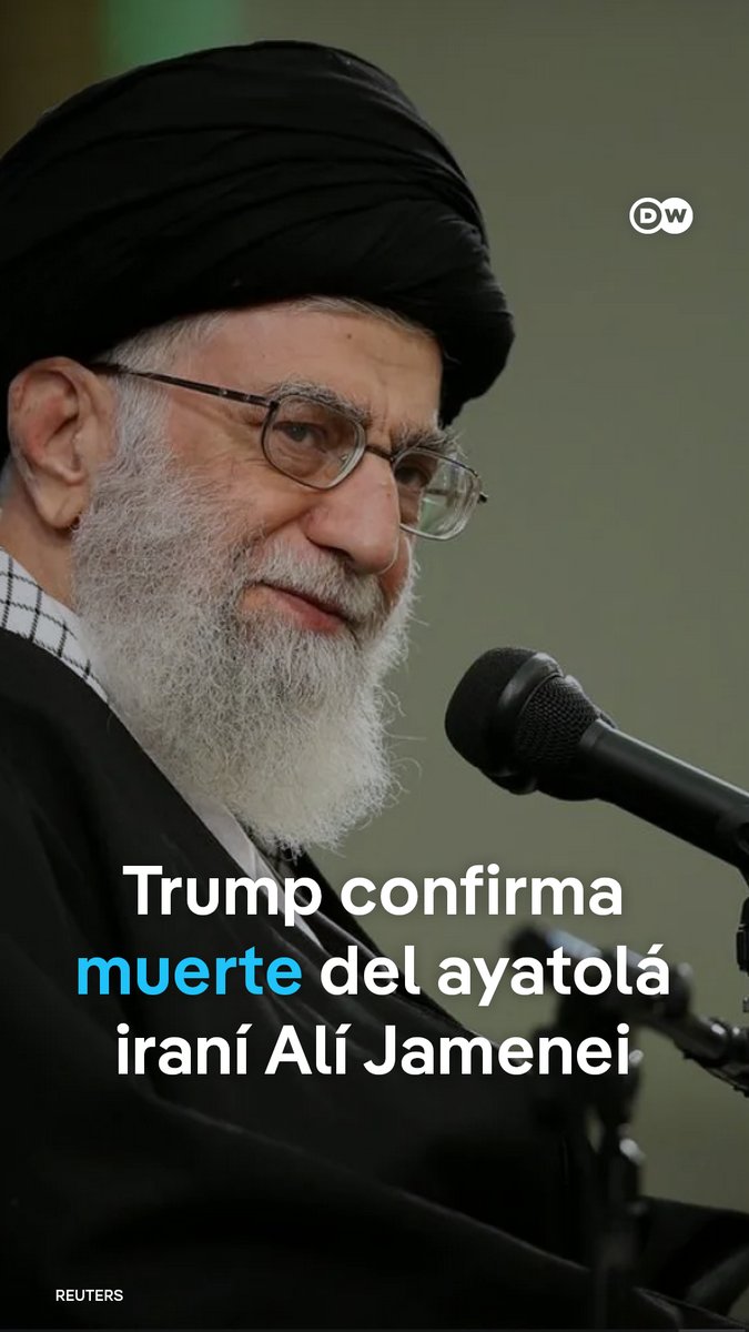 Trump confirma la muerte del ayatolá iraní Alí Jamenei El presidente de EE. UU., Donald Trump, ha afirmado en su red social Truth Social que Alí Jamenei, a quien describió como “uno de los individuos más malvados de la historia”, está muerto. Según Israel, el ayatolá iraní habría muerto en un ataque sorpresa a su residencia. Aunque Teherán ha confirmado la muerte de varios comandantes, ha asegurado que su líder supremo sigue vivo.