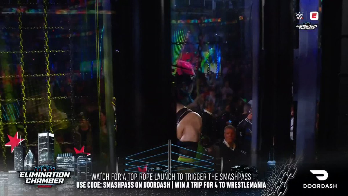 Watch for a top rope launch to trigger the DoorDash SmashPass! #DoorDashPartner