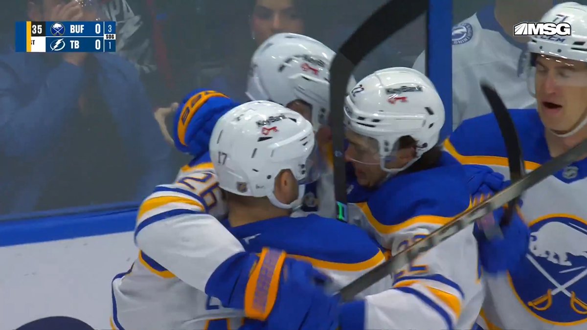 The Buffalo Sabres are treating us to some beautiful goals tonight 🤩