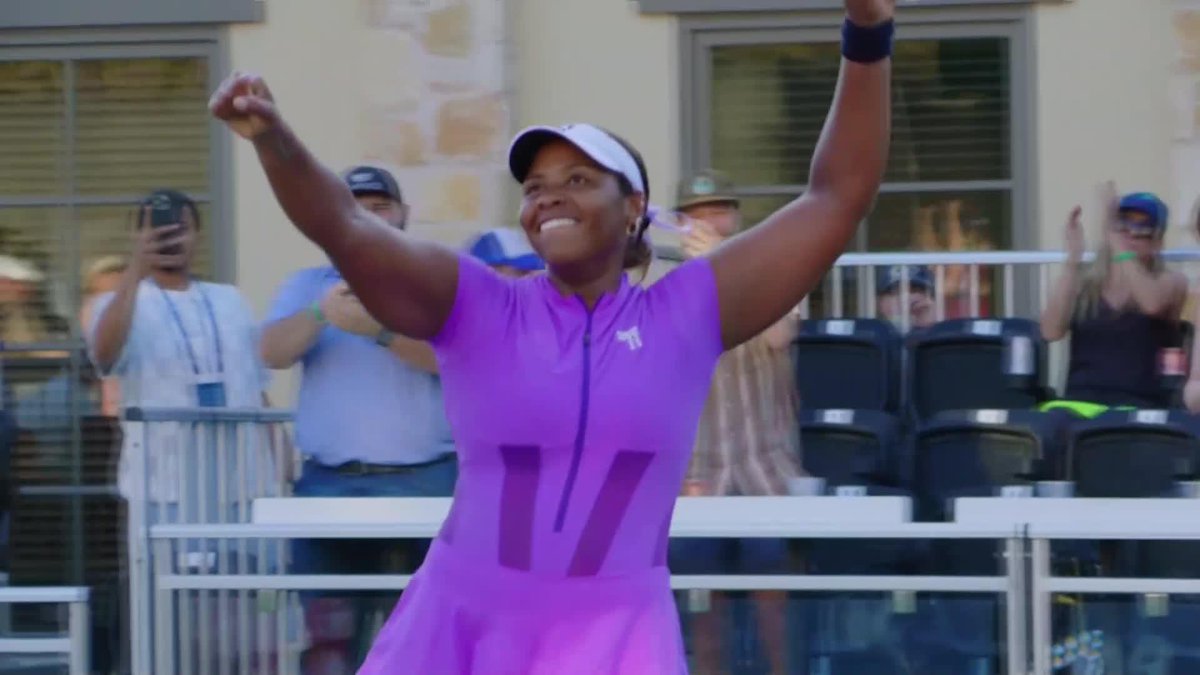 Taylor Townsend is into her first singles final 📍 Pure joy 🥹 #ATXOpen