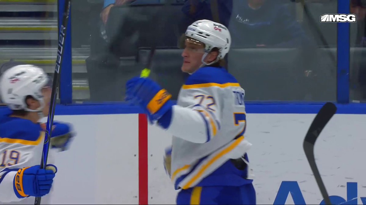How about those Buffalo Sabres?! That's their fourth goal in the first period! 👏