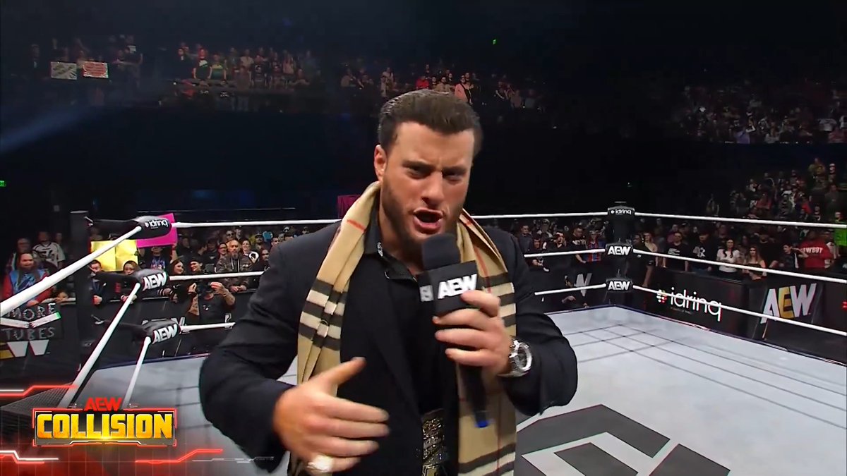 MJF OPENS COLLISION STORMING TO THE RING COMPLETELY PISSED OFF, LMAOOOOO. After unsuccessful cheating trying to win the Coin Flip on Wednesday. Now he gotta wrestle in TEXAS DEATH. 😭