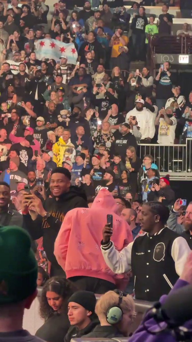 The Antetokounmpo brothers and Lil Yachty vibing along to "Cult of Personality" 🔥 #WWEChamber LIVE on the ESPN App with an ESPN Unlimited plan