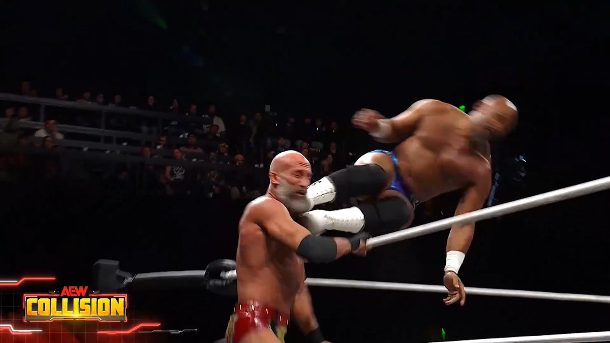 TOMASSO CIAMPA WASNT IMPRESSED BY BLAKE CHRISTIANS FLIPPY SHIT😭😭😭 #AEW #AEWCollision