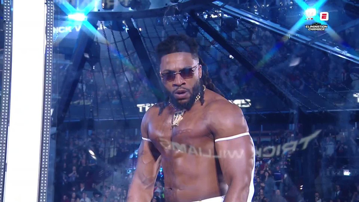 Trick Williams. Aura 🤩 #WWEChamber LIVE on the ESPN App with an ESPN Unlimited plan
