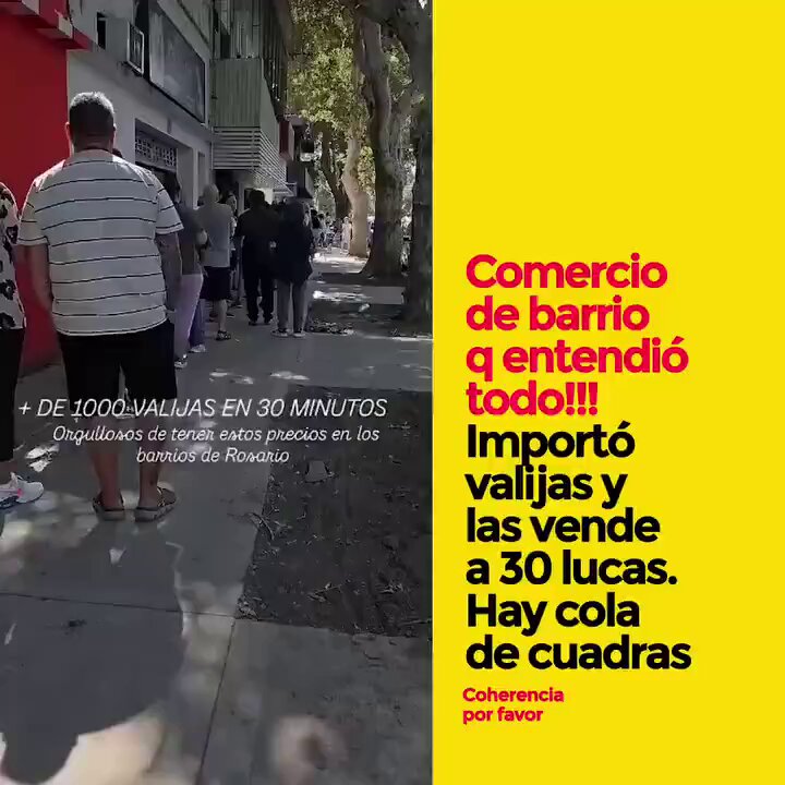 🚨Este si que LA VIÓ: Importó VALIJAS y tiene CUADRAS de FILA
