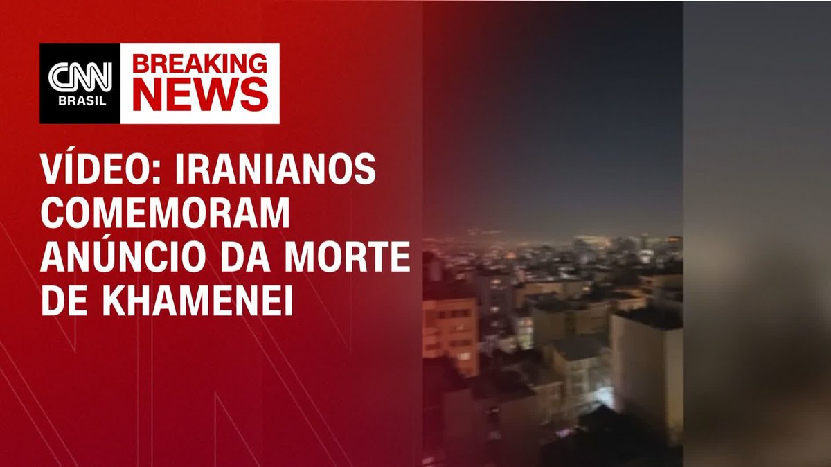 Vídeo: Iranianos comemoram anúncio da morte de Khamenei ; assista #CNNPrimeTime