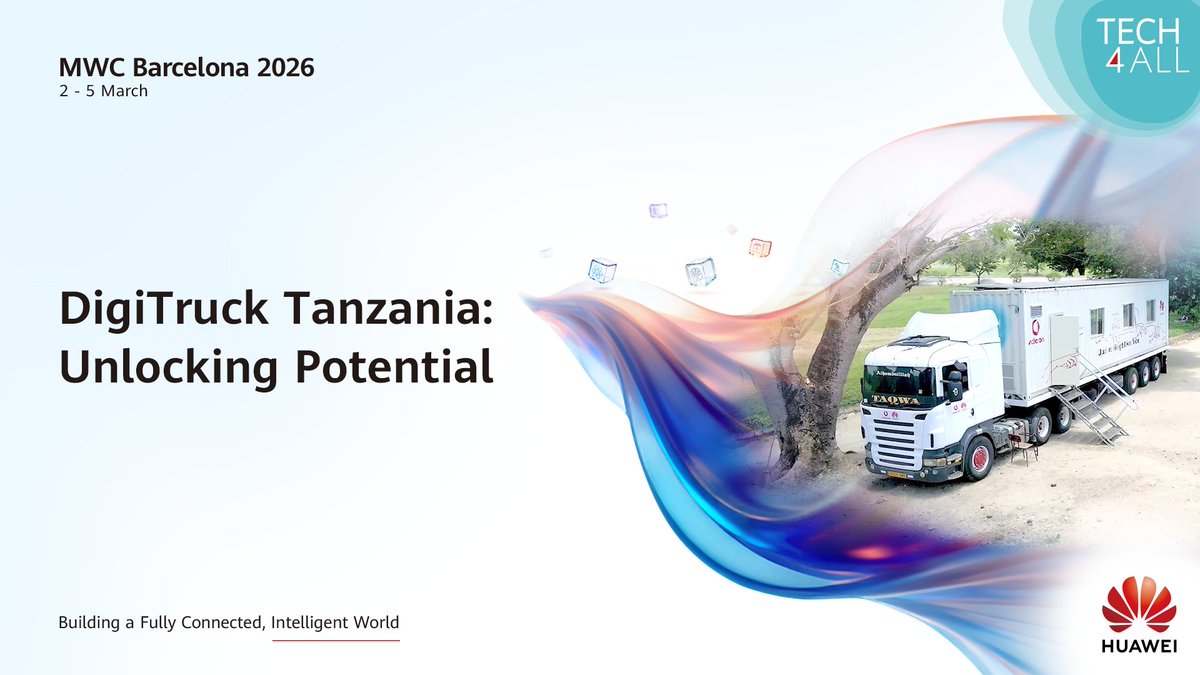 In Tanzania, DigiTruck delivers digital skills training to communities, helping learners adapt to today's digital economy. By expanding access to knowledge, TECH4ALL supports inclusive development. Stay tuned for more TECH4ALL initiatives at MWC 2026!