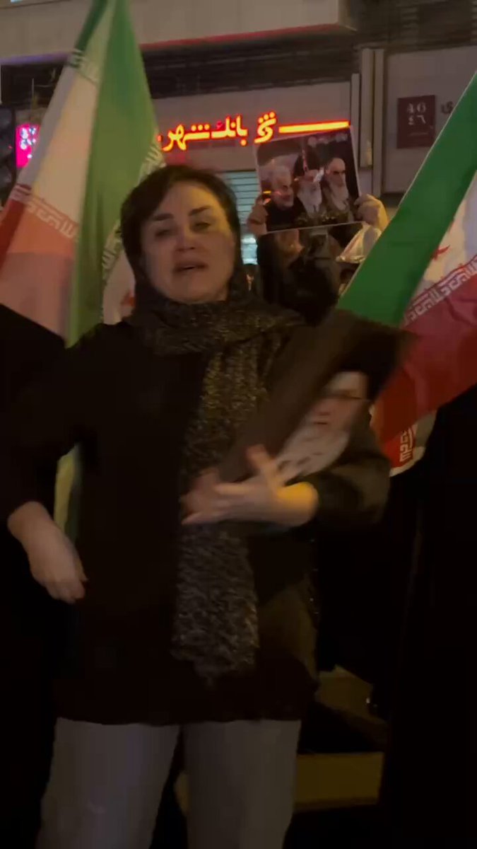 People in Tehran's Enghelab Square mourn the martyrdom of Ayatollah Khamenei Follow: