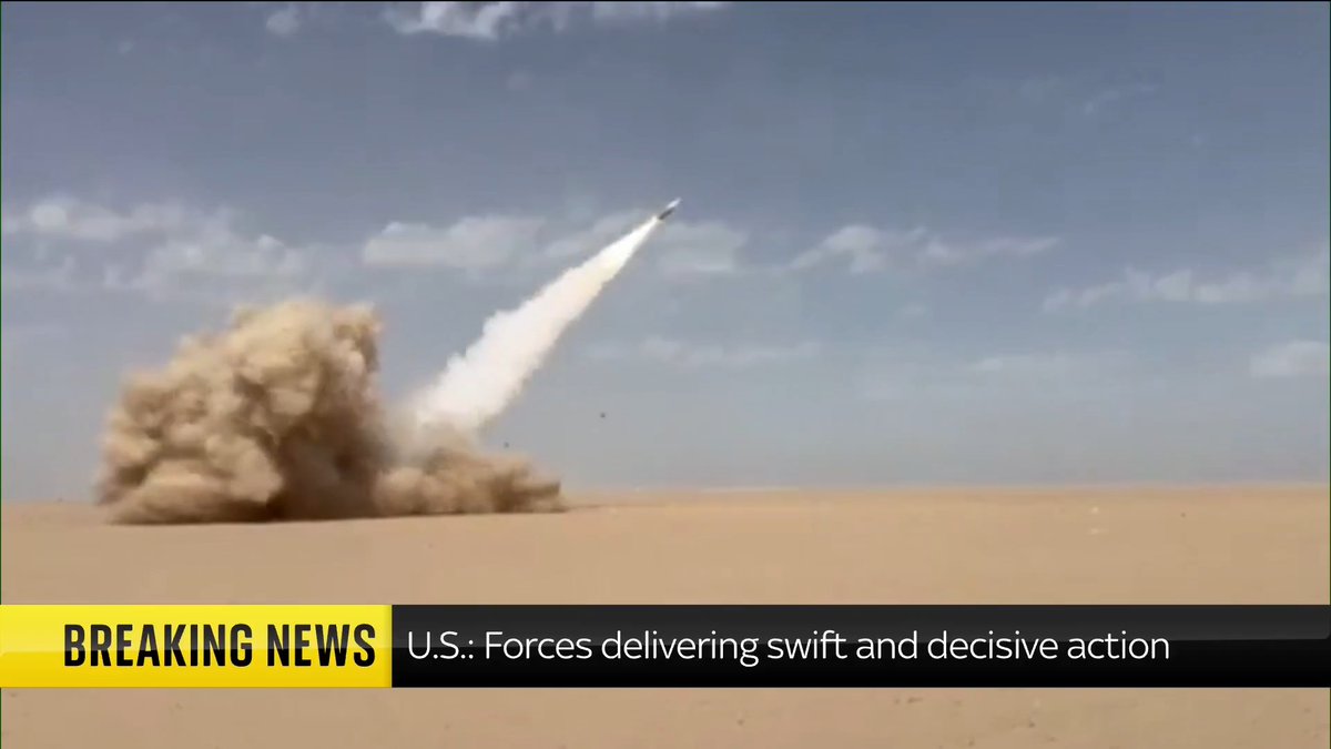 BREAKING: The U.S. Central Command has published a new video on social media showing a fresh wave of strikes on Iran, delivering "swift and decisive action as directed." 📺 Sky 501, Virgin 602, Freeview 233 and YouTube