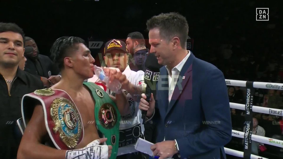 Vargas post fight 🎙️ #NavaretteNunez | Live NOW on DAZN ▪️