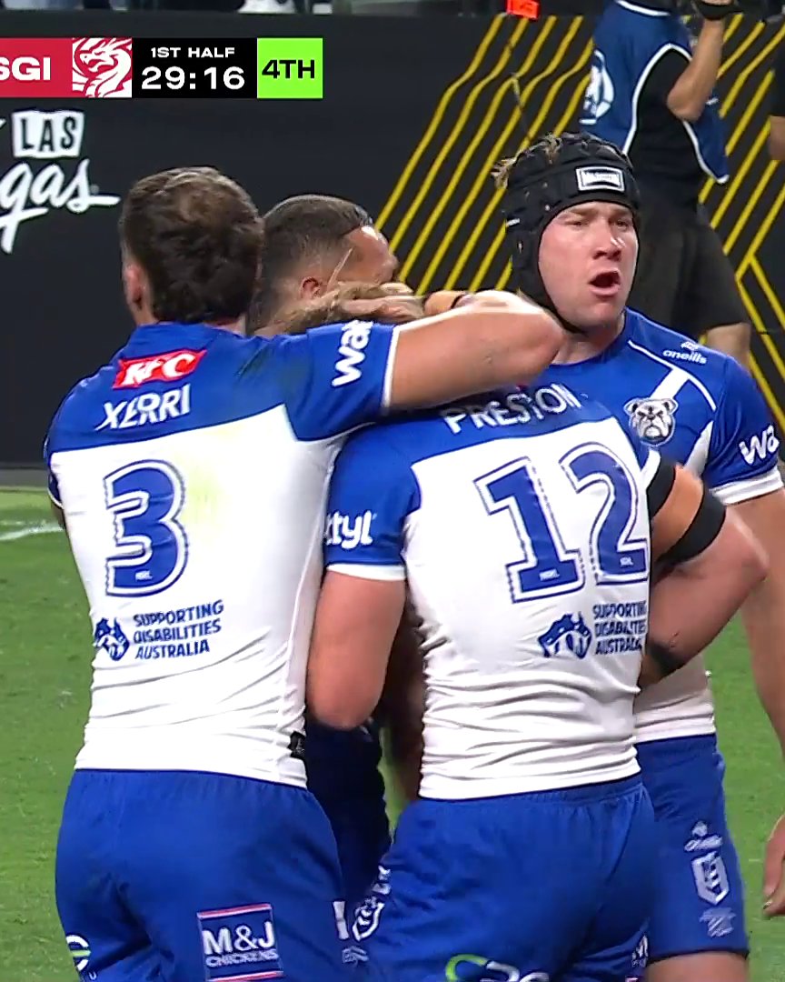 How about the footwork from Jacob Preston?! 👏 #NRLVEGAS