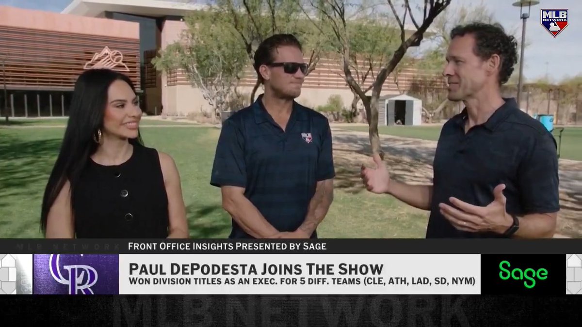 Paul DePodesta chatted with Siera Santos & Jake Peavy about his return to baseball, hiring new Colorado Rockies skipper Warren Schaeffer and more! MLB Network + Sage USA