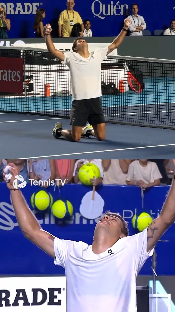 Never forget 🙌 The moment Flavio Cobolli sealed his third tour-level title. Abierto Mexicano de Tenis | #AMT2026