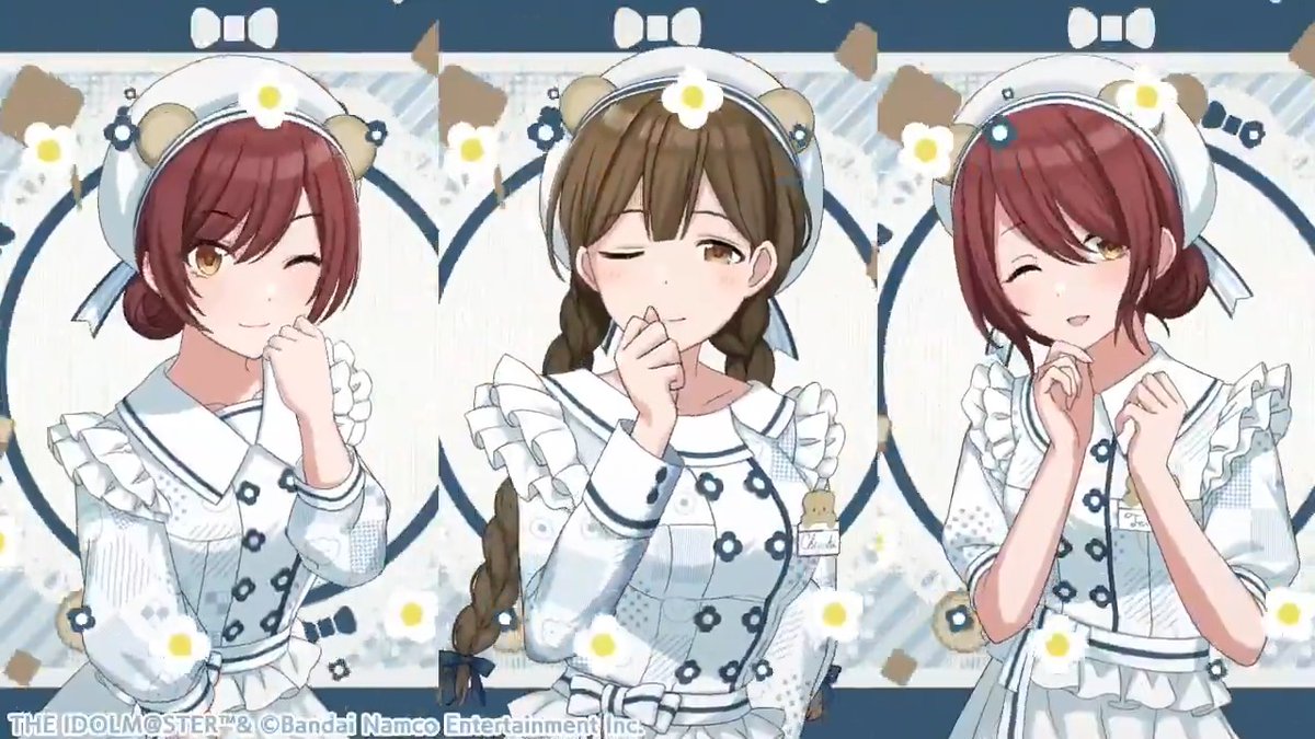 【復刻カブリィオブホワイト衣装チケット3枚付きパッケージ】 2023年のホワイトデー衣装「カブリィオブホワイト」を着たアルストロメリアのみなさんの思い出アピール演出をもう一度ご紹介しますね~ とっても可愛いので、ぜひ見てくださいね♪ #シャニマス #idolmaster