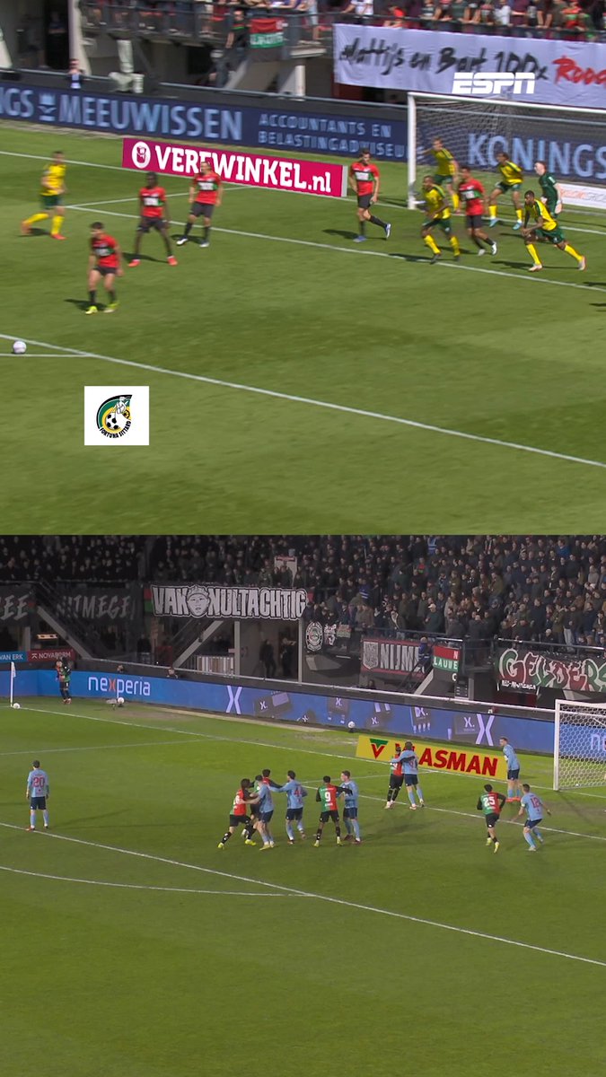 Kaj Sierhuis 🤝 Zian Flemming Zelfde stadion, zelfde doel, zelfde hoek. Bijna net zo belangrijk 😉