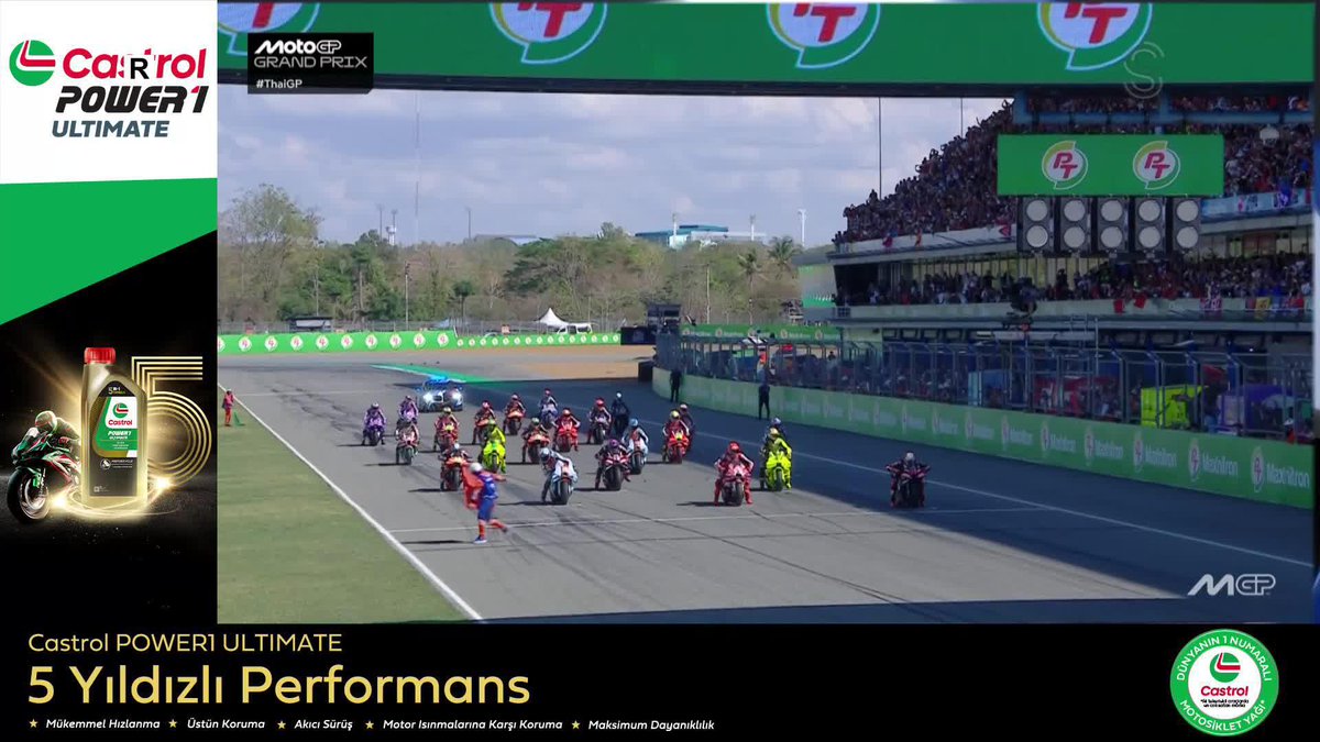 🇹🇷 Toprak Razgatlıoğlu, kariyerindeki ilk MotoGp ana yarışına başladı!
