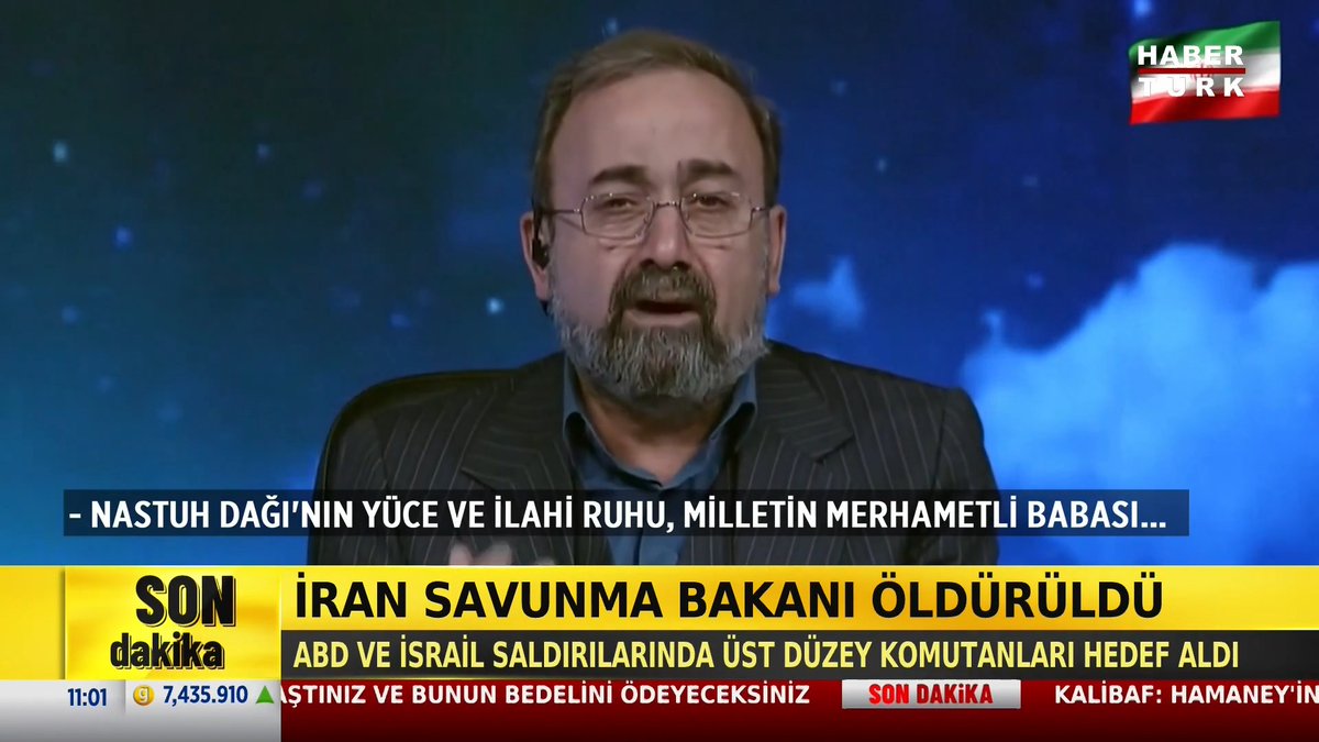 İranlı haber sunucusu, canlı yayında Ali Hamaney'in ölümünü gözyaşları içinde duyurdu.