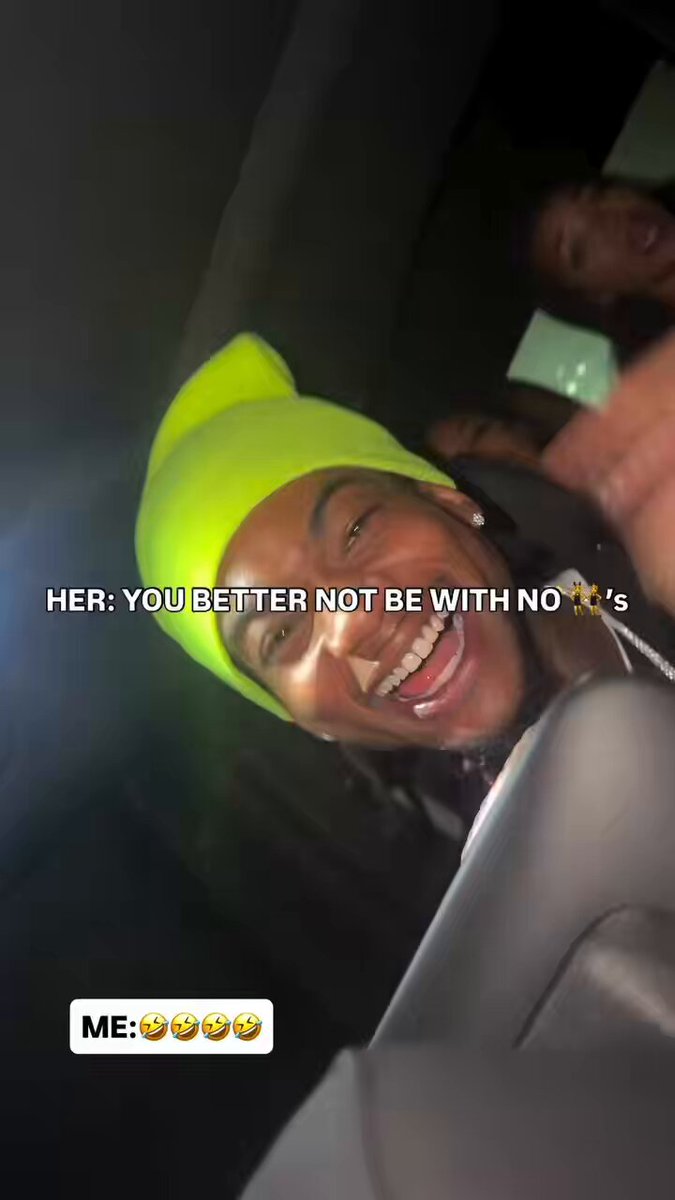 This nigga happy AF 😭😭