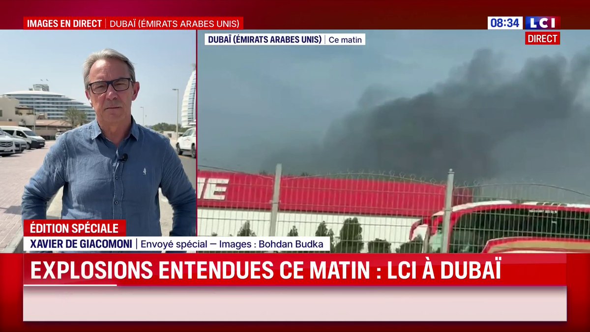 🔴 Dubaï : une deuxième série d’explosions a été entendue ce dimanche matin, au lendemain du début des attaques de l’Iran dans le Golfe, en riposte aux frappes américaines et israéliennes qui ont tué le guide suprême iranien.