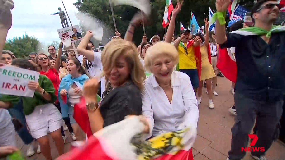 Australia is home to around 85,000 Iranian-born residents, many escaped persecution and repression in their homeland. Many came out to express their support of Operation Epic Fury, hoping it will lead to a better future for the country.