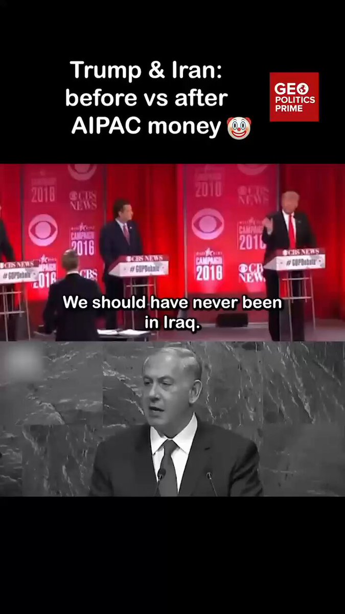 Trump before vs. after AIPAC money and the Epstein files….