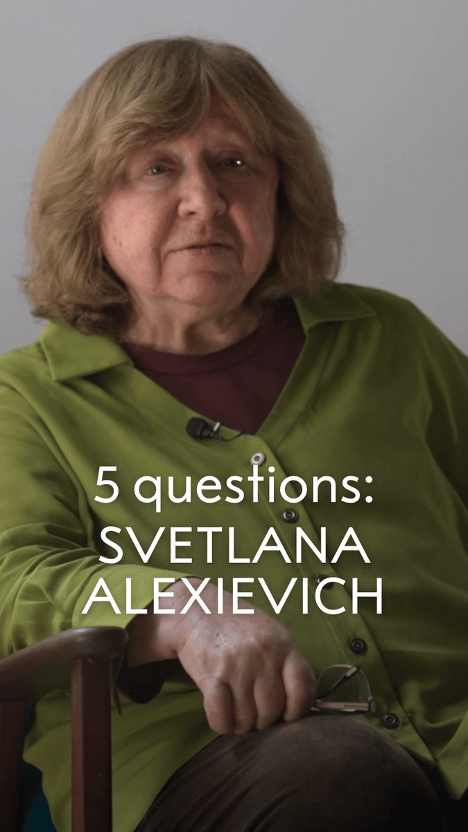 "What is needed today is courage of thought." Literature laureate and journalist, Svetlana Alexievich speaks about the authors that inspire her and her advice to young writers. Alexievich's work occupies a space between reporting and fiction. Through her "documentary novels" she portrays life during and after the Soviet era by weaving together the experience of individuals. Read more about her life: