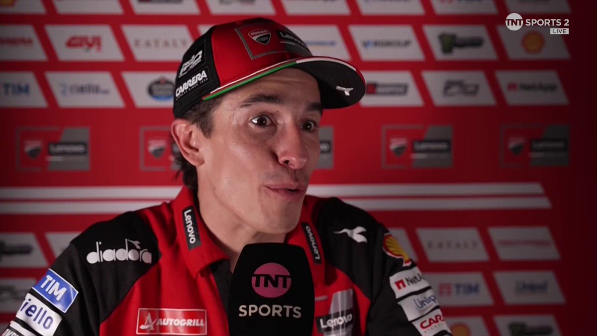 "I just want to think about the next race" 😓 A random moment, that he never expected would happen, cost Marc vital points in the World Championship battle today 💔 #MotoGP | #ThaiGP | Live on TNT Sports and Discovery+
