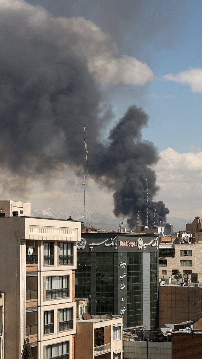 Massive clouds of smoke rose from Tehran a day after a joint US-Israeli attack killed Ayatollah Ali Khamenei. The Israeli military has said it has hit targets "in the heart of Tehran" for the first time since it began the operation.