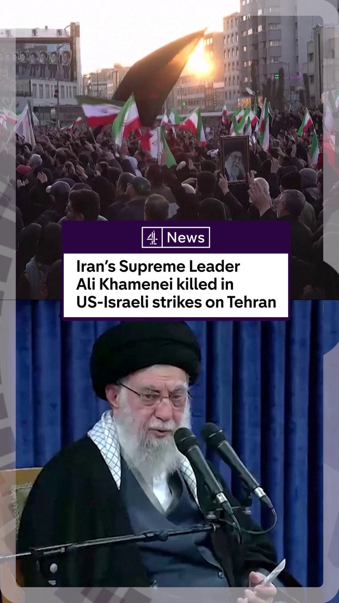 40 days of mourning have begun in Iran after state media confirmed the death of Supreme Leader Ali Khamenei. He was killed in US-Israeli strikes on Tehran as well as members of his family and other senior figures. Iran has warned of the “most devastating offensive operation” against US bases and Israel in retaliation. Thousands have gathered across the country to mourn Khamenei’s death, while other social media videos show people celebrating.