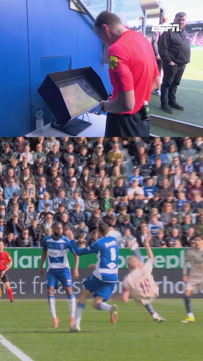 Sander van der Eijk wordt naar het scherm geroepen, maar blijft bij zijn beslissing ❌ #pecaja