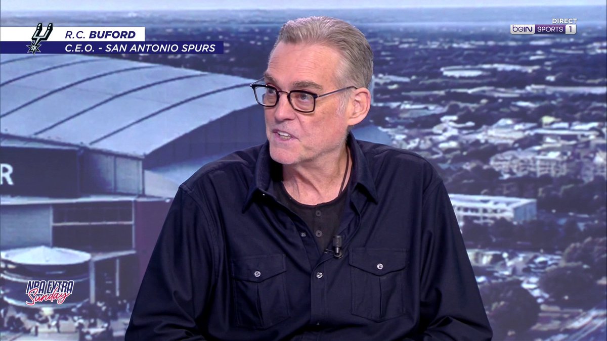 🏀 #NBAExtra 🎙 R.C. Buford, le CEO des Spurs, est en plateau ! 👉 Il évoque le côté international de la franchise, donne des nouvelles de Gregg Popovich, les Spurs à Paris, le titre de champion