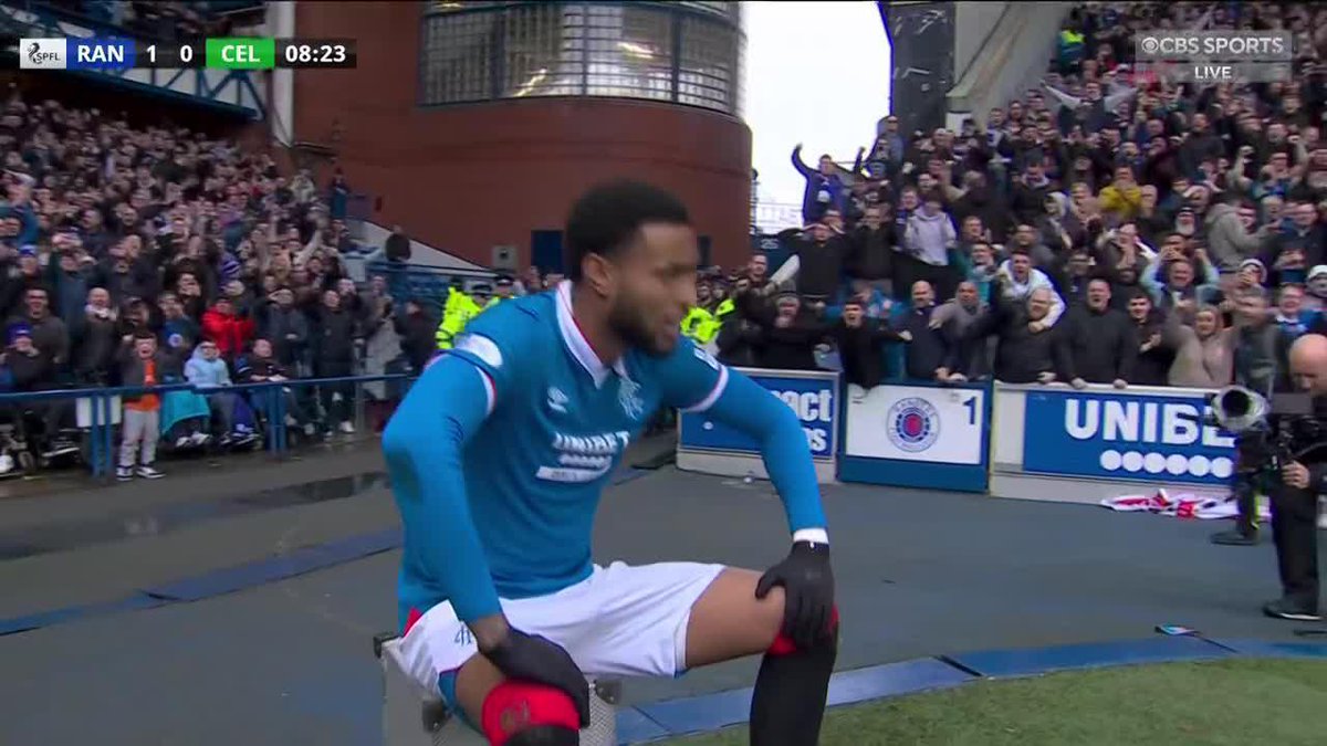 A BICYCLE KICK IN THE OLD FIRM DERBY 🤯 Youssef Chermiti just scored one of the best goals in Rangers history 👏