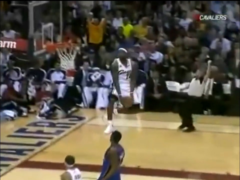 16 years ago today, Delonte West &amp; LeBron connected on this sick reverse alley-oop after the whistle!