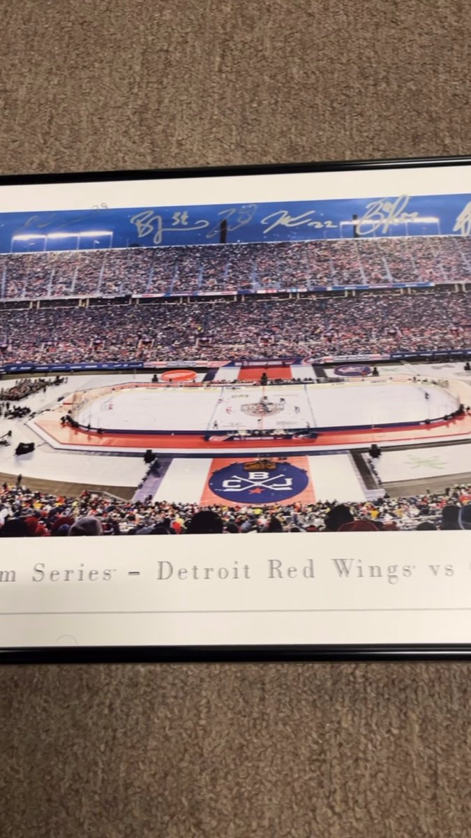 Happy 1-year anniversary of the 2025 Stadium Series! 🎉 To celebrate, we’re giving you the chance to win this framed photo signed by the 24-25 CBJ team. Like this post, tag 2 friends, and make sure you’re following us to enter. The lucky winner will be chosen tomorrow! #CBJ