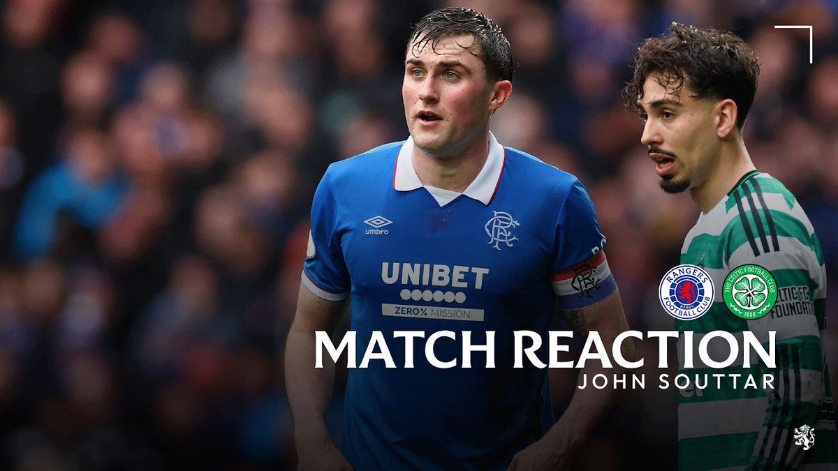 🎙️ John Souttar spoke to RangersTV following this afternoon's match at Ibrox.