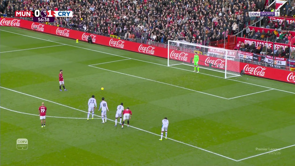 برونو فيرنانديز يعدل النتيجة لمانشستر يونايتد من علامة الجزاء #الدوري_الإنجليزي_الممتاز #PremierLeague