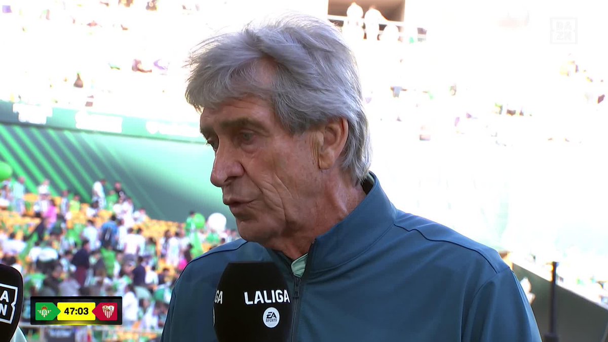 "No lo digo solamente por Almeyda, pero tener 7 partidos de sanción por una discusión con el árbitro me parece una barbaridad" 🗣️ El mensaje de Pellegrini a Matías Almeyda 🟥 #LALIGAenDAZN ⚽️