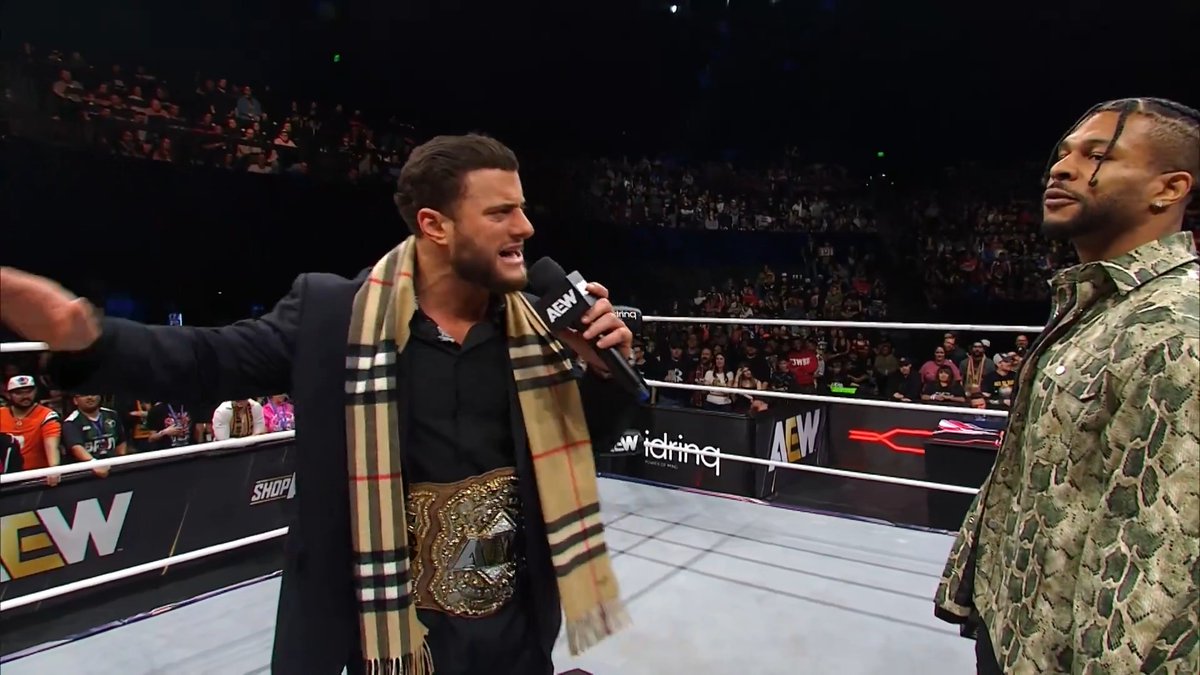 1/3 of the AEW World Trios Champions, Kevin Knight ケビン・ナイト, went face-to-face with an incensed Maxwell Jacob Friedman™️ to kick off Collision. After a tense interaction, AEW World Champion MJF challenged The Jet to a Title Match on #AEWDynamite! Watch the #AEWCollision replay RIGHT NOW on @SportsOnMAX!