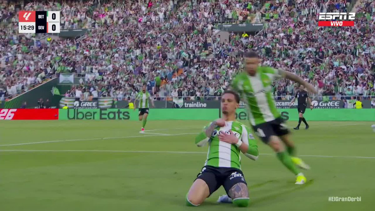 🤯🇧🇷 ANTONY, DE CHILENA, PARA QUE BETIS LE GANE EL CLÁSICO A SEVILLA. Ya suma ¡20 G+A! en la vigente temporada, brutal presente. 🚬