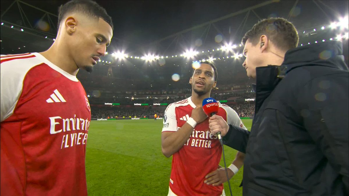 "We deserved to win this game!" William Saliba &amp; Jurrien Timber react after a HUGE win for the Gunners over Chelsea! 🤩