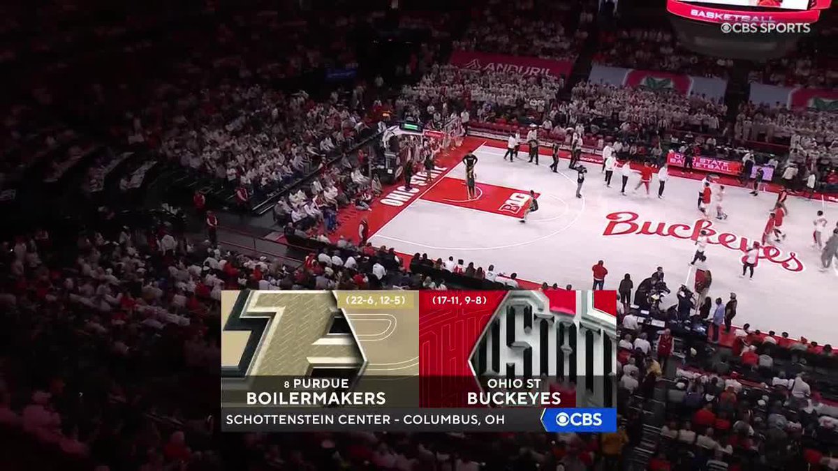 Welcome to March! It's a @BigTen battle with NCAA Tournament implications on the line. No. 8 Purdue Men's Basketball travels to Columbus to take on Ohio State Hoops NOW on CBS and Paramount +