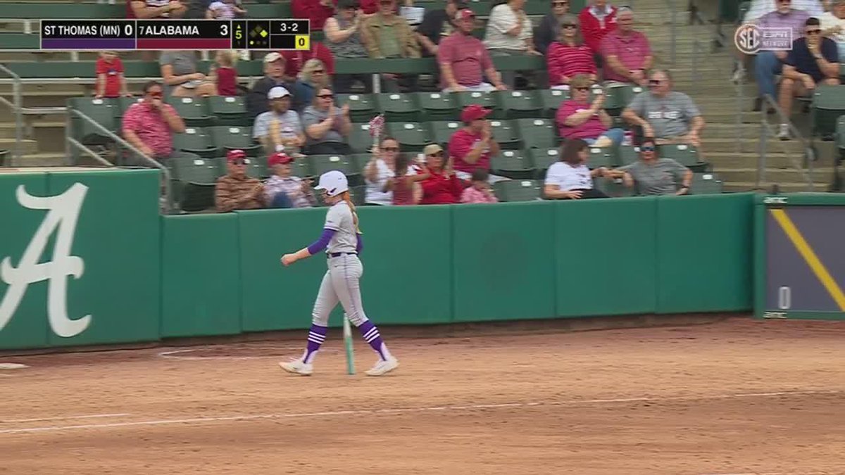 Strike 'em out, throw 'em out✌️ Marlie Giles x Salen Hawkins 📺SECN+ | #Team30 #RollTide