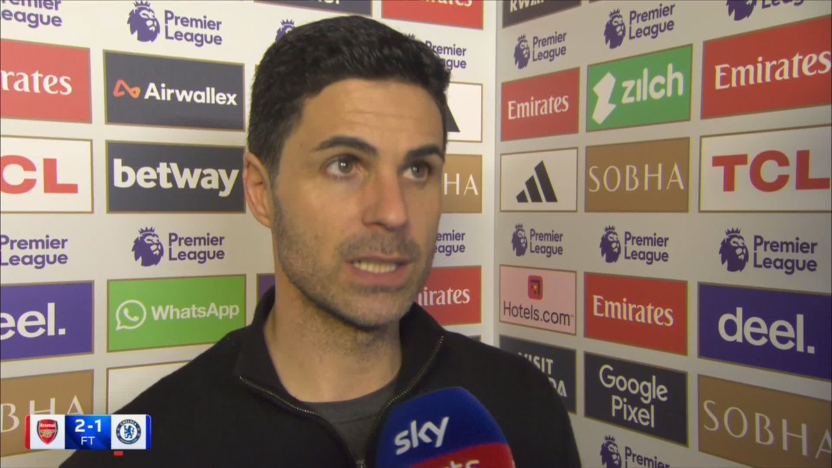 "Big win, I am very happy. We performed in an excellent way!" Mikel Arteta can’t hide his smile after Arsenal’s huge win over Chelsea! 😁