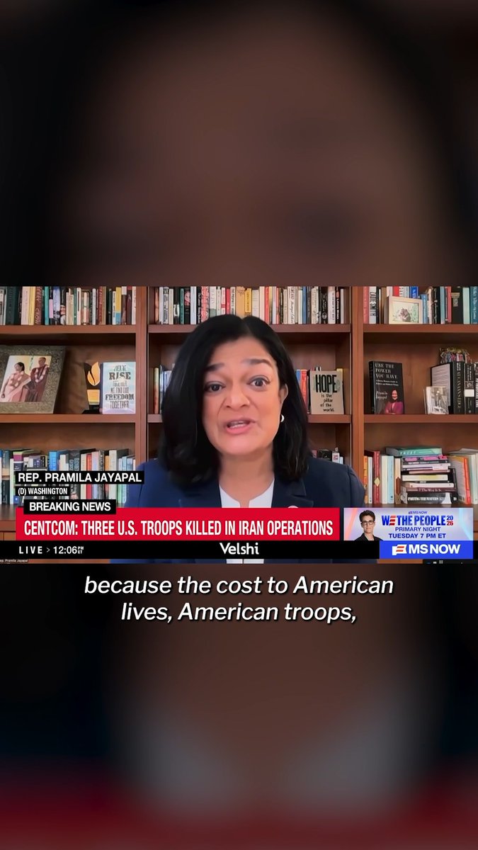 The American people do not want another forever war in the name of regime change. This war, launched unilaterally by Trump, has already cost US servicemembers lives.